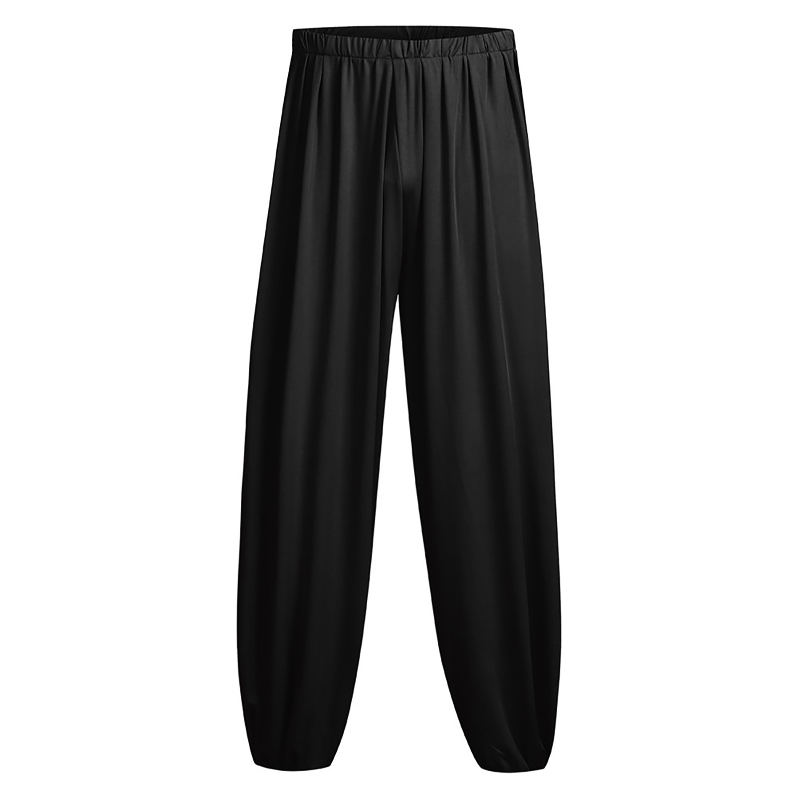 thumbnail image 2 of Pantalones jogger holgados informales para hombre: tejido de poliéster, bolsillos cargo, rodillas plisadas, para senderismo/actividades al aire libre, tallas S-XXXL., 2 of 6